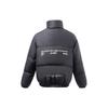 Li Ning Logo Print Solid Color Reflective Loose Duck Down Jacket Winter Men Jacket Black AYMR307-2