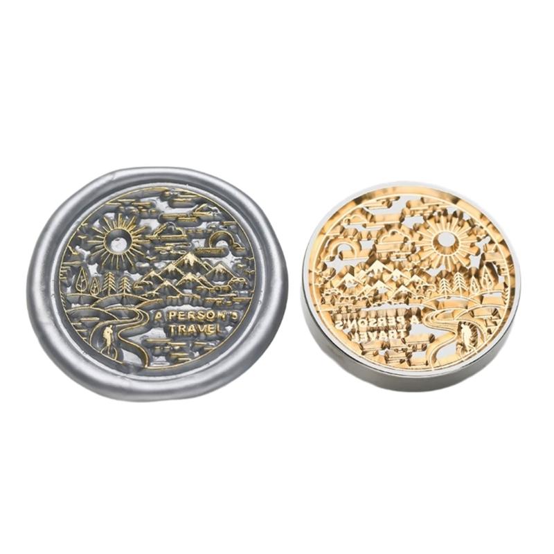 5Pcs Butterfly Rose Embossed Seal Stamp Replaceable Seal Stamp Head for Letter Envelope Christmas Card Party Invitations