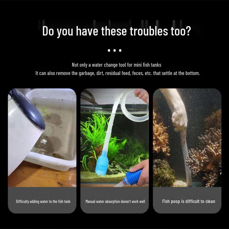 Electric Self-Priming Siphon Pump for Aquarium Water Change & Filtration