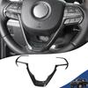 Car Steering Wheel Decoration Cover Sticker Trim Frame for Grand Cherokee 2014-2020 Auto Interior Mouldings Accessories
