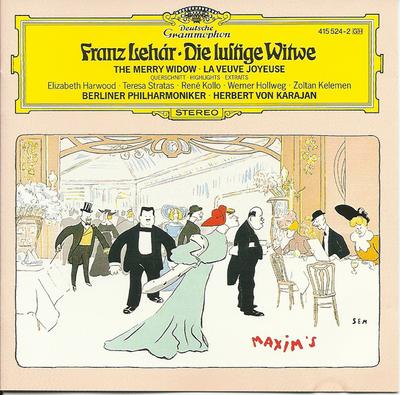 CD FRANZ LEHÁR, BERLINER PHILHARMONIKE - Die Lustige Witwe - Querschnitt 4155242 Deutsche Grammo UK Classical Used