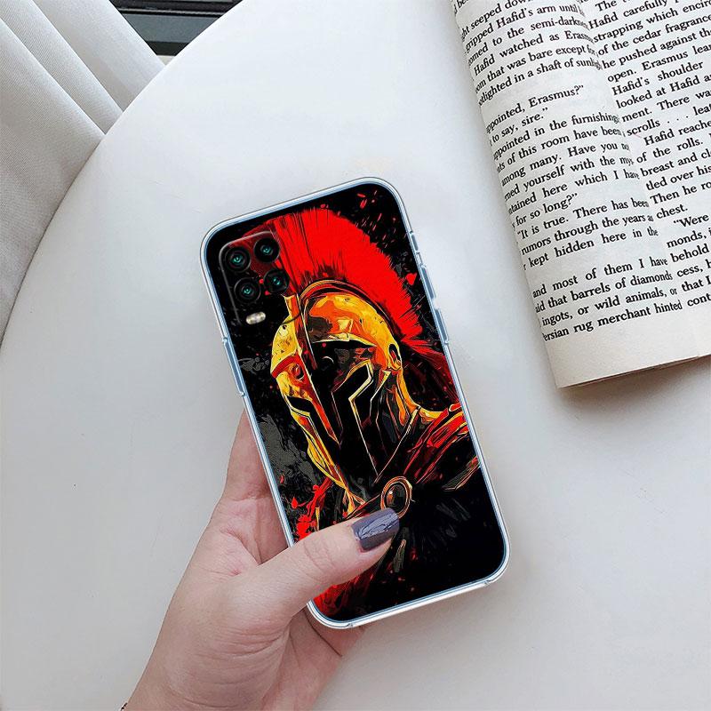 Spartan Warrior Transparent Phone Case for LG K22 K30 K40 K40S K41 K42 K50 K50S K51 K51S K52 K61 K62 K71 K92 Q61