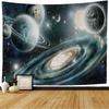Galaxy Tapestry Outer Space Planet Tapestry Mysterious Universe Tapestry Wall Hanging Decor for Home Living Room Bedroom Dorm