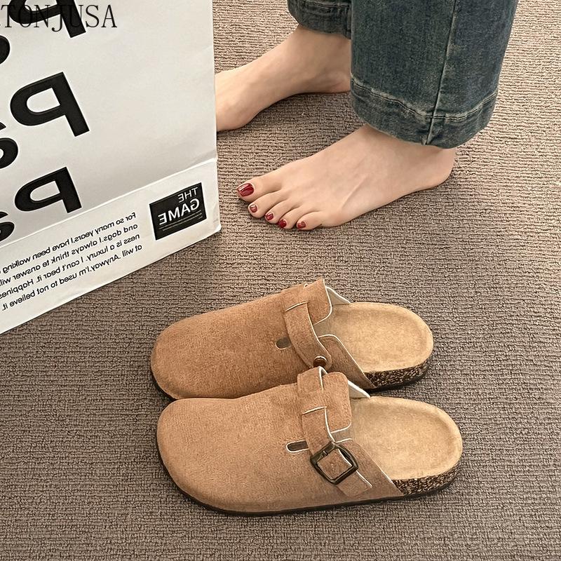 Summer Outer Wear Platform Boken Bag Head Half Slippers Women's Shoes