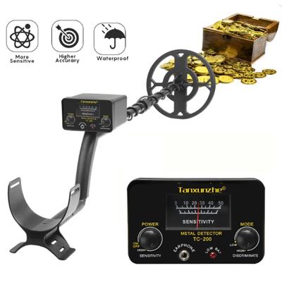 Tanxunzhe TC-200 Metalldetektor für den Außenbereich, unterirdischer Draht, Eisenmetall- und Golddetektor, einstellbarer Tracker für die Schatzsuche