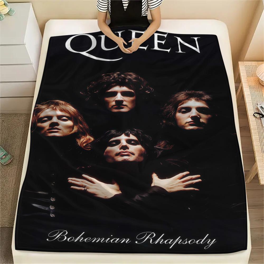 1PC Classic rock bands Print FlAannel Blanket, High quality Comfortable for All Seasons, Home Decor, Warmth and Comfort