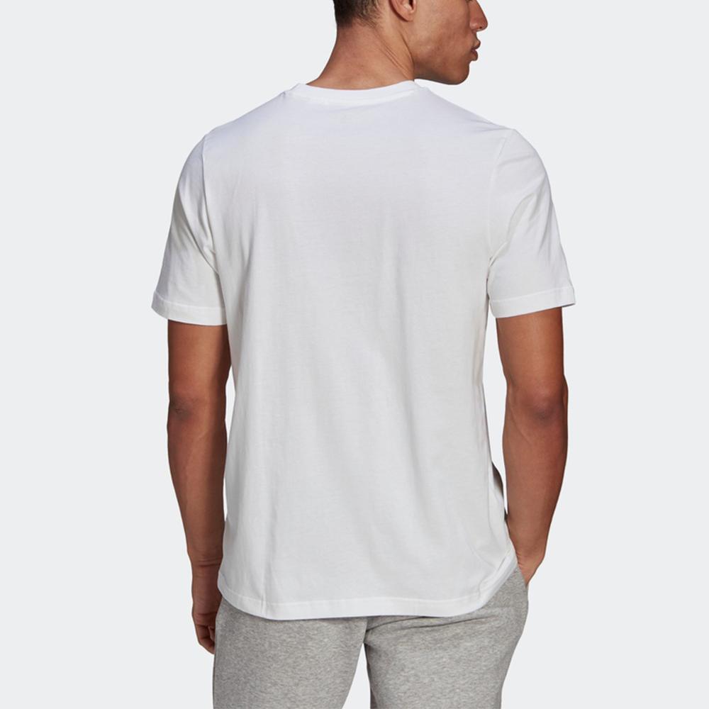 Adidas Printed Training Sports Short Sleeve T-Shirt Men Tops White GL3710