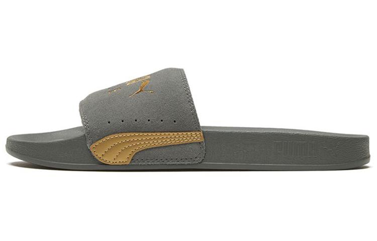 PUMA Leadcat Ftr Suede Classic Slide Grey/Gold 372277-06 35.5