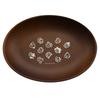Yakusel OSAMU GOODS Plate Made In Japan Wood Grain Plate Microwave and Dishwasher Safe Diameter 25cm Oval Plate Face Chirashi