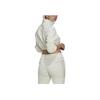 Adidas Originals Trefoil Print Logo Shorts and Half-Zip Stand Collar Long-Sleeve Sweatshirt Jacket Women Tops White HM2899