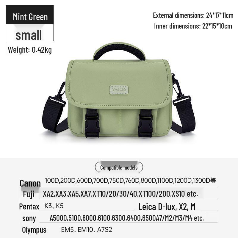 DSLR & Mirrorless Crossbody Camera Bag for Canon, Sony, Fujifilm, Polaroid