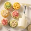 Flower Shape Cookie Stamps Moon Cake Maker MidAutumn Festival Pastry Tool