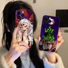 Demon Slayer Daki Gyutaro Phone Case for iPhone 16 15 14 13 12 11 X XR XS 8 7 Pro Max Plus Mini Black Cover Cellphones Pretty