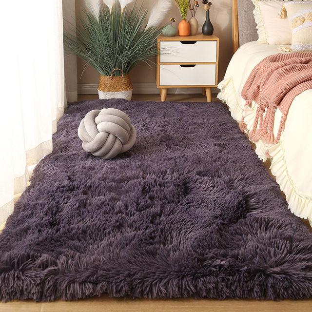 Carpet Fluffy Bedroom Carpet Teen Door Mat Nordic Style Soft Large Size Kid Floor Cushions Living Room Carpets Home Decoration