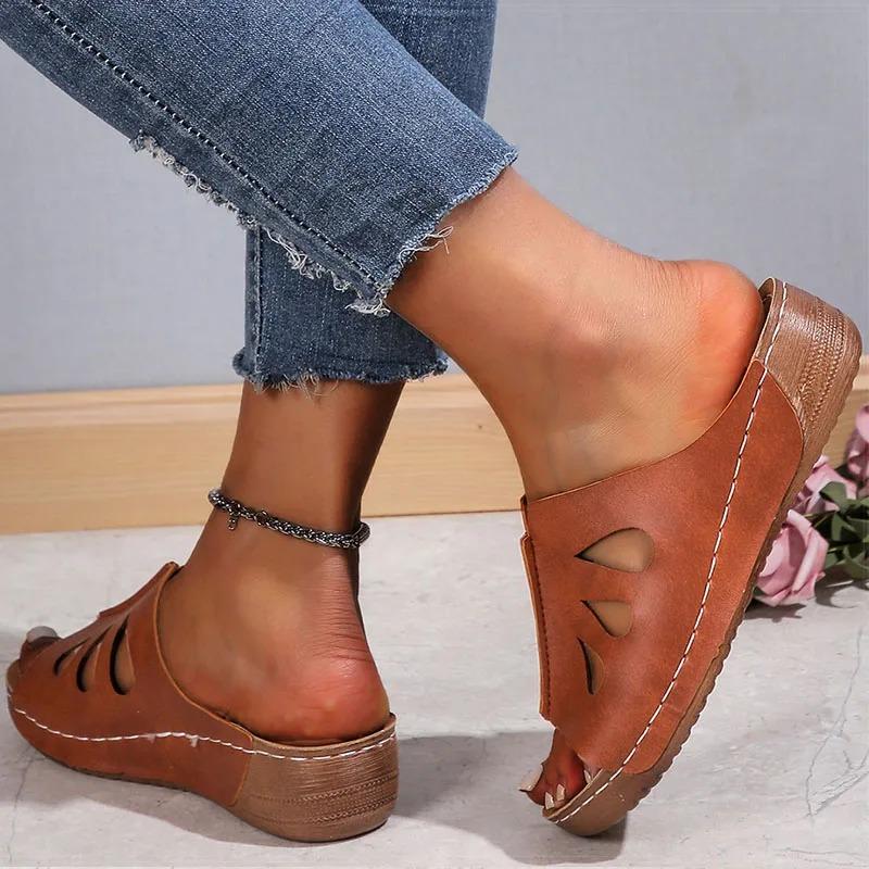 Fashion Women Sandals Women Heels Sandals With Wedge Summer Shoes For Women Platform Sandals 2024 Summer Slippers Heeled Sandalias Mujer