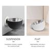 Stainless Steel Wall Mounted Dog Bowl Adjustable Height Pet Food Container  Cat