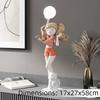 Creative Glowing Figurines Human Animal Theme Mini Statue Resin Material Craft Ornament Indoor Living Bedroom Home Decoration Cr