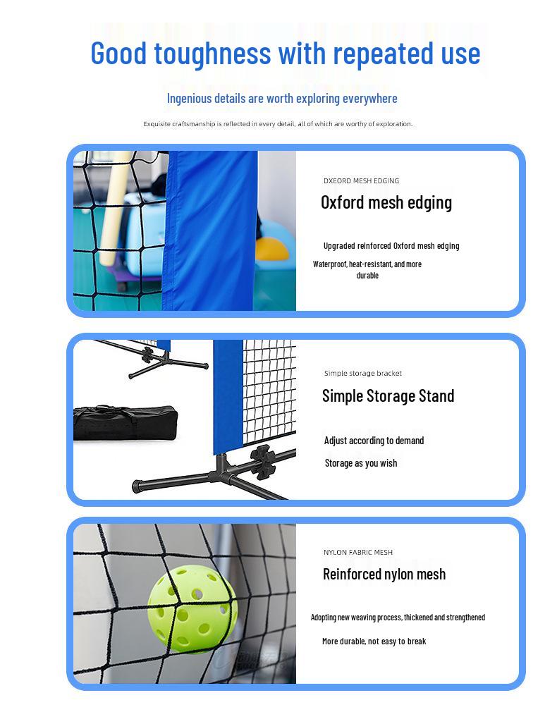 Portable Lightweight Pickleball Net Stand for Indoor/Outdoor Use, Easy Assembly
