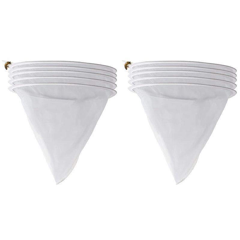 ABBP-10-Pack Honey Filter Bags, Ultra-Fine Mesh Strainer Bucket Filter For Beekeeping And Kitchen Use