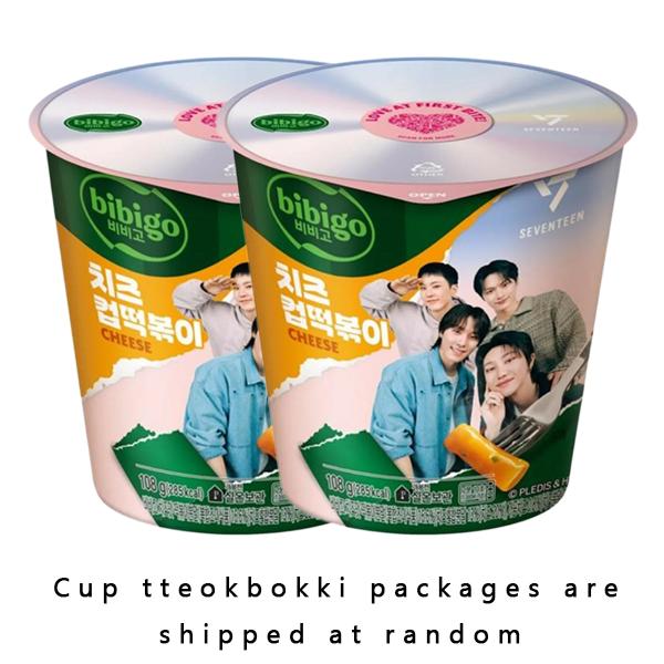 bibigo Šálek Tteokbokki/ Pikantní smažené rýžové koláčky (Originální, Růžové, Sýrové) (10 Možnosti)