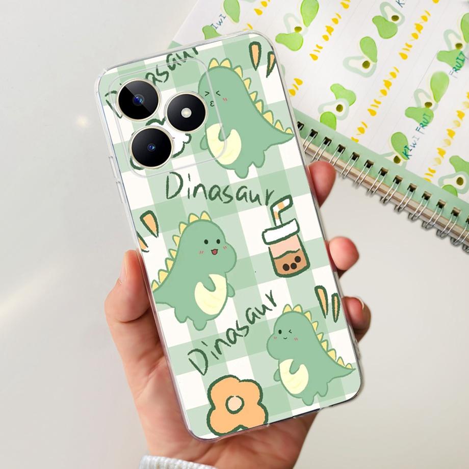 For Realme C51 RMX3830 / Realme C53 RMX3760 Global Phone Cover Cases Transparent Soft TPU Capas Etui For RealmeC51 C 51 Housing