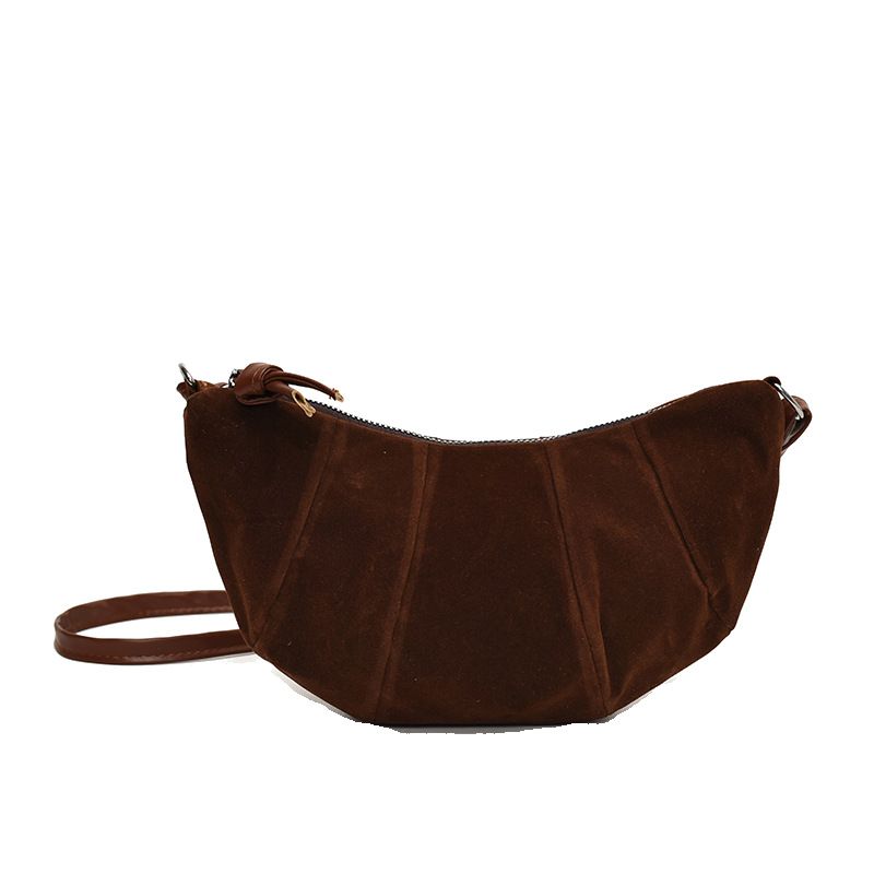 Genți Niche de Lux pentru Femei Genți Retro și la Modă în Formă de Gogoașă Genți Crossbody cu O Singură Baretă Genți Versatile în Formă de Croissant