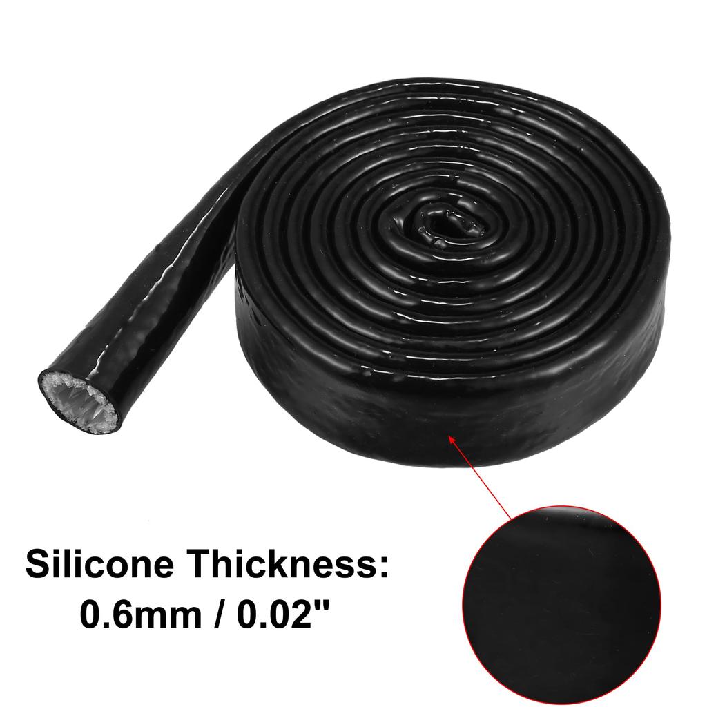 X AUTOHAUX Fuel Hose Protective Cover for Cars, Insulation Pipe, Protective Cover, Heat Shield