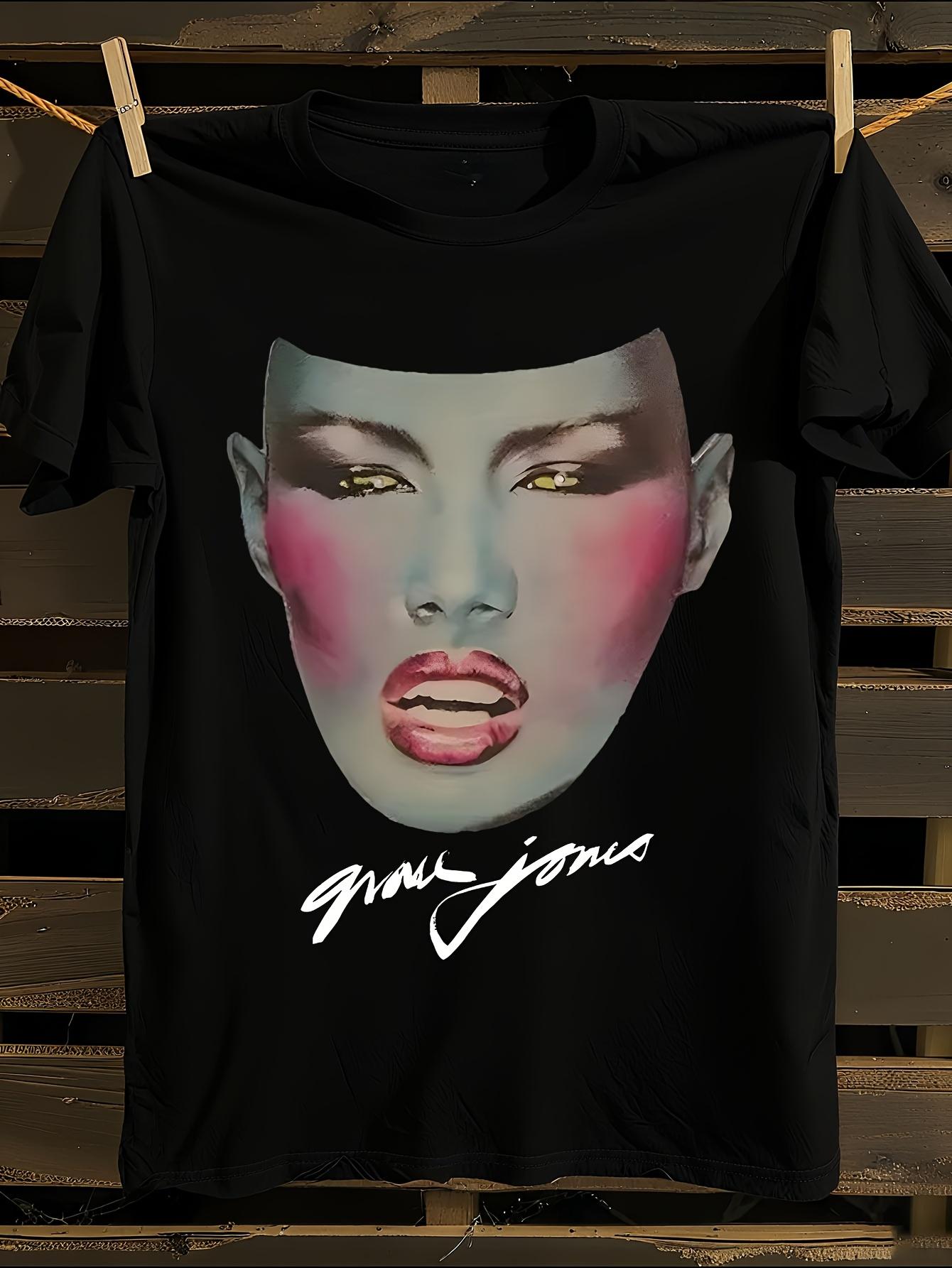 Grace Jones Iconic Face Signature T-shirt XL