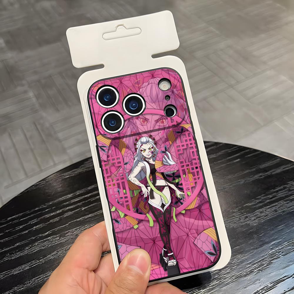 

D-Demon Slayer Daki G-Gyutaro Phone Case For IPhone 17 Air 16 E Pro Max 15 14 13 Mini 12 Pro 11 Max Plus Black Soft Shell iPhone 16 Pro Max