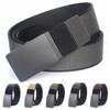 Luxury Brand Double Sided Nylon Belt Business Casual Canvas Strap Men Rotating Buckle Waistband