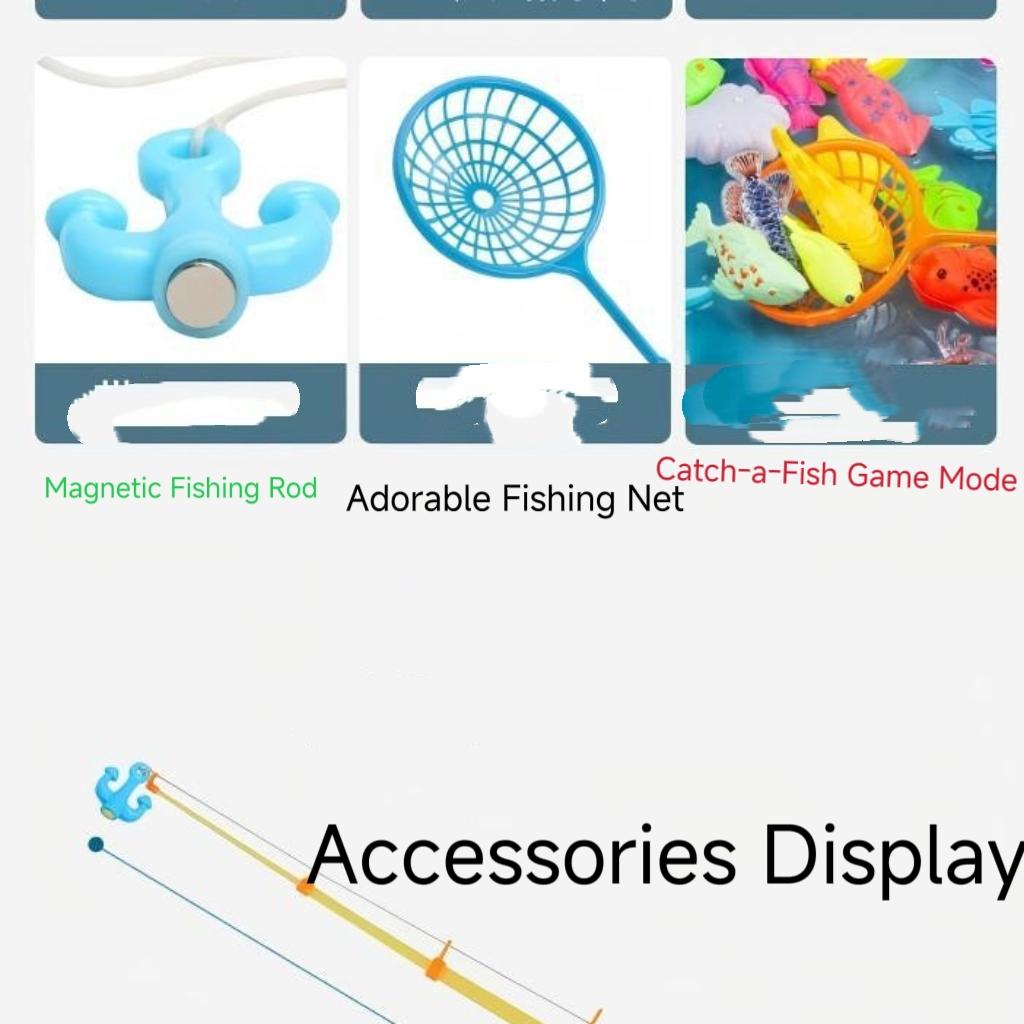 Magnetic Fishing Toy Set for Kids, Bath Water Play Toys, Educational Fishing Rod Game for Toddlers Boys Girls Early Learnin