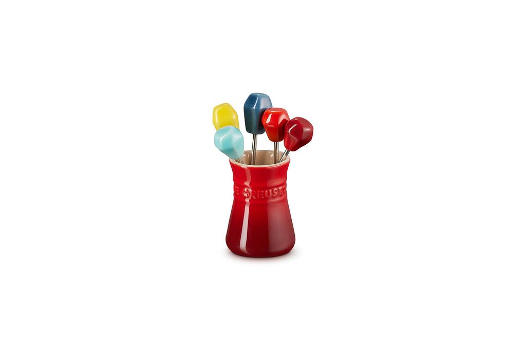 LE CREUSET Food Pick Set, Rainbow Party Pintxos Picks, Toothpicks