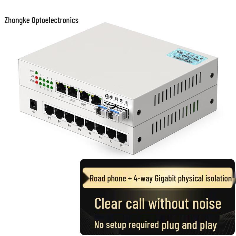 Zhongke Optoelectronics Voice & Data Fiber Converter Standard