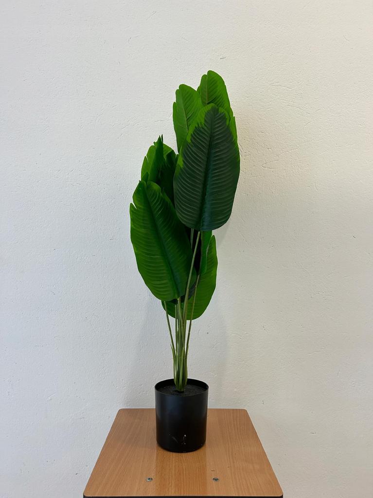 Artificial Banana Palm Tree In A Pot, Realistic, 120Cm Decoration