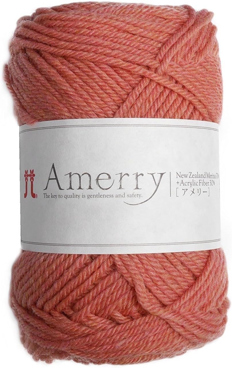 

Hamanaka Amelie Medium 5 Set of 2261 Yarn, Weight, Col. 27, Pink, 40g, Approx. 110m, Balls,