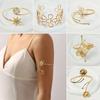 Adjustable Wide Open Bangle Metal Armlet New Tassel Arm Chain  Women