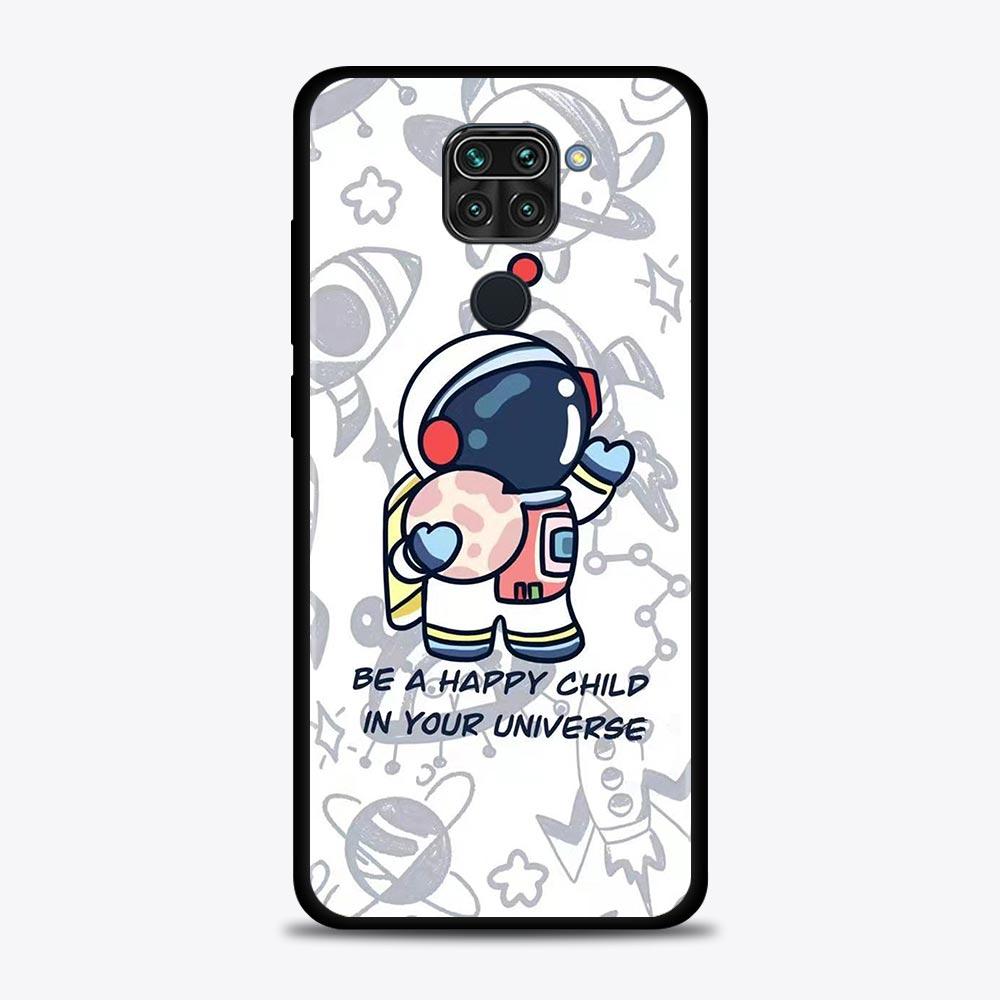 Niedlichen Cartoon Stern Planet Astronaut Fall Für Xiaomi Redmi Hinweis 10 9 9s 9T 8 8T 7 Pro Max 5G Abdeckung Für Redmi K40 9 9A 9C 9T Shell