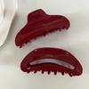 Red Series Large Clip Women Hair High-end Sensation Back Computer Spoon Card Shark Clip Hair Accessories Grip Headdress Handmade