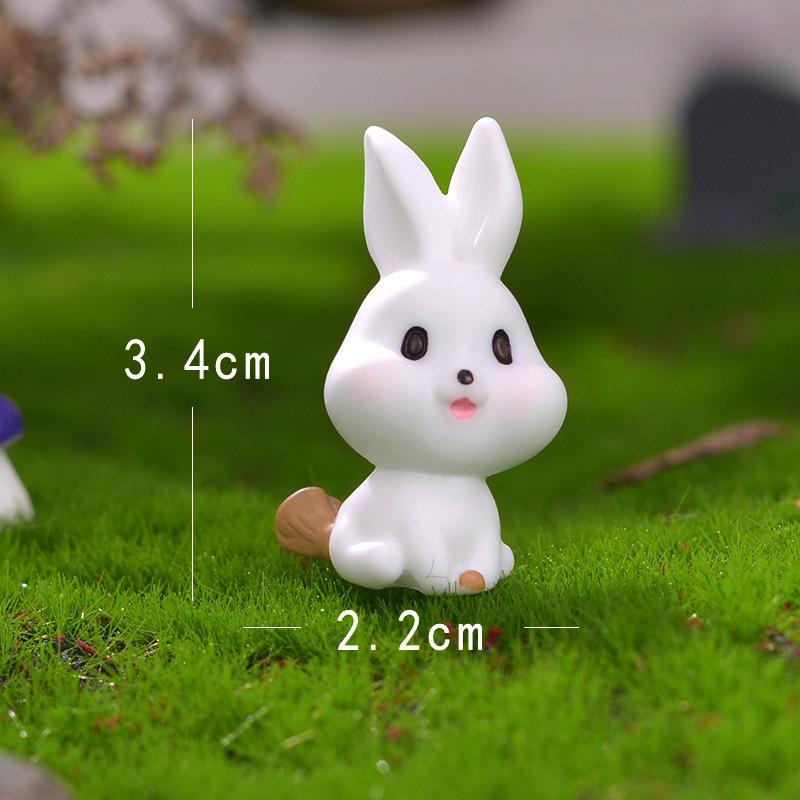 The "Ghost of Death" Series of Small Bonsai Ornaments Mini and Cute Little Rabbit Ghost Ornaments