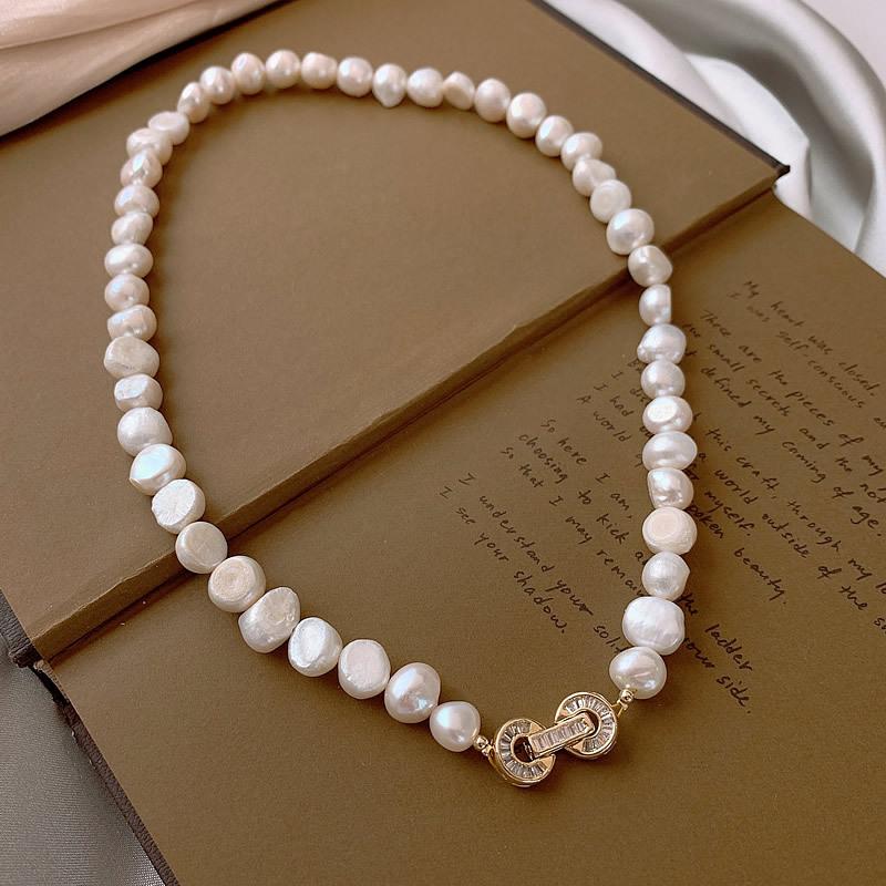 100% Natural Baroque Freshwater Pearl 14K Gold Filled Elegant Female Chains Necklace  For Women Mother s Day Gifts