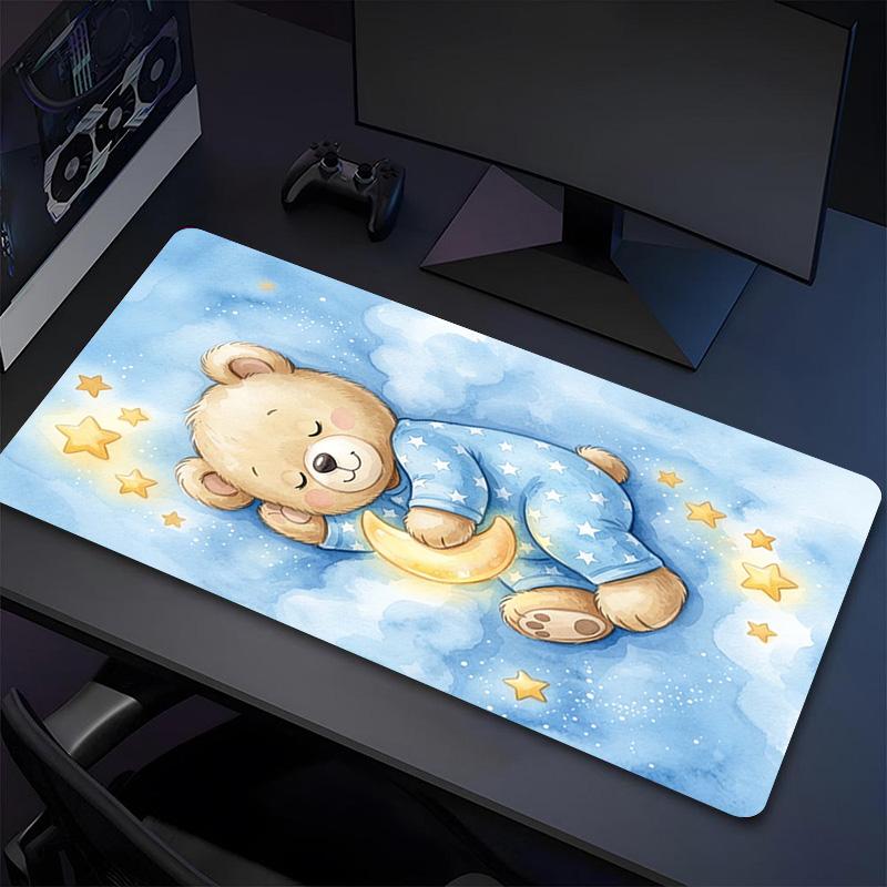 Bear Xl Gaming Mouse Pad Nonslip Rubber Base Stitched Edge Waterproof Desk Mat For Pc Laptop Gamer Office Computer Accessories C927100