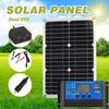 100W 18V Solar Panel Dual USB Solar Cell 30A Solar Charge Controller Power Bank for Mobile Phone MP3 Camping Hiking Outdoor