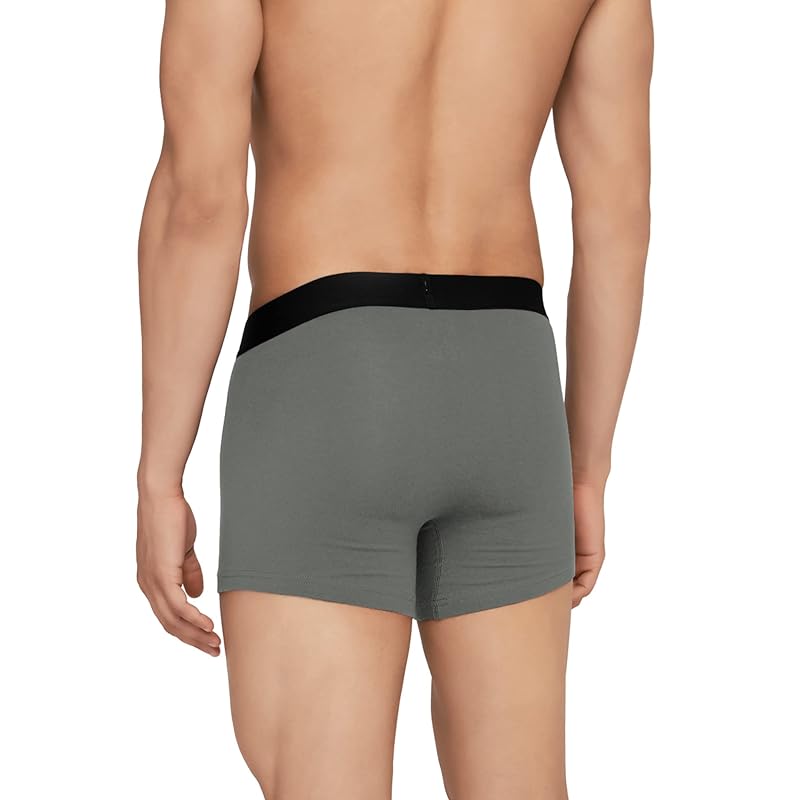 XYXX Men's Cotton Trunks (Pack of 2) (XYTRNK2PCKN404M_Black + Black Iris_M)