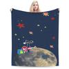 Pete The Cat Blanket Flannel  Relax Super Soft Throw Blanket for Bed Bedding Throws