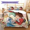 Eureka Seven Pattern Bedding Quilt Set Quilt Cover Pillowcase Home Decoration Birthday Gift (1 * duvet cover + 2 * pillowcase, without core)