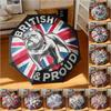 1 pz Design Artistico Bandiera Britannica Ombrello Portatile Pieghevole Struttura a Ossa di Ferro Struttura Ossea Ombrello da Esterno per Casa