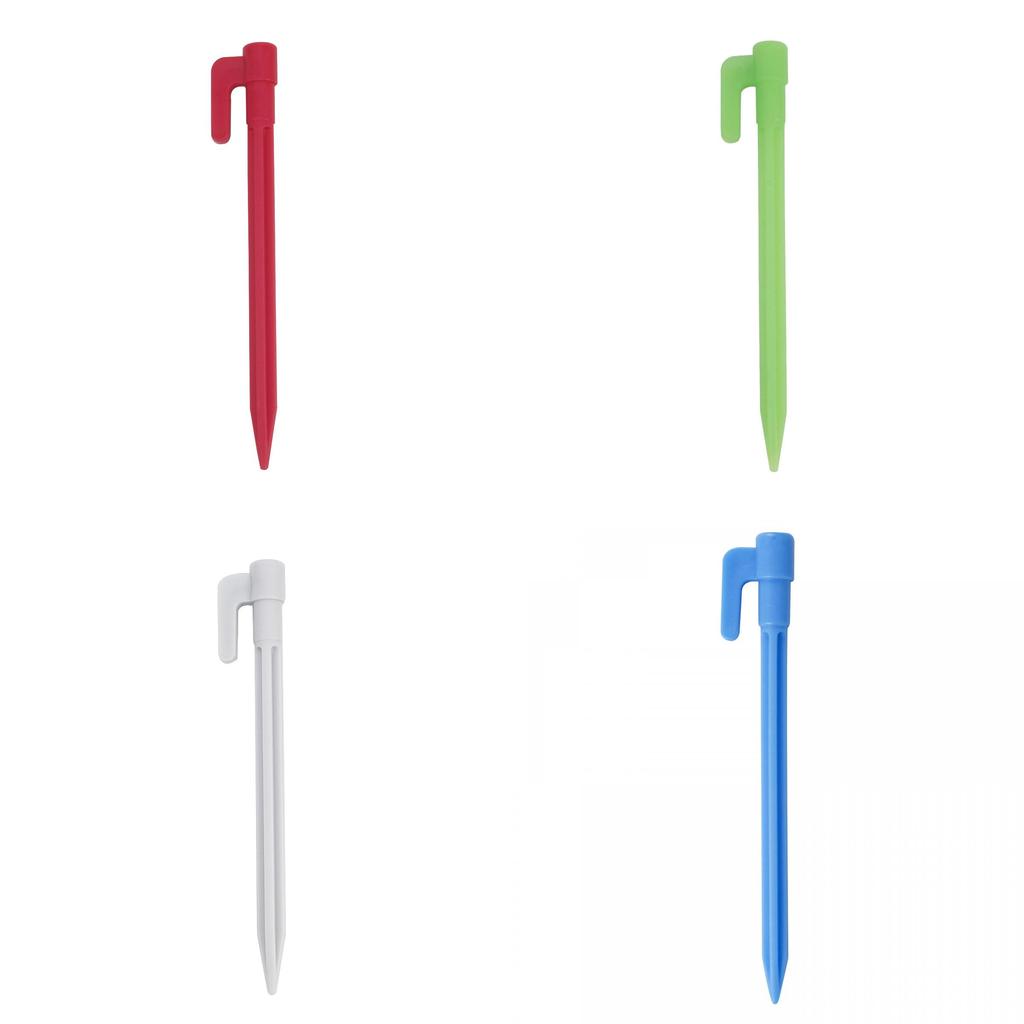 Camping Tent Pegs With Plastic Spiral Nails For Outdoor Shelter Securement