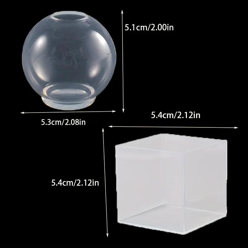 2026 Latest Models High-Transparency Sphere Silicone Mold + High-Transparency Cube Silicone Mold Resin Molds Epoxy Resin Molds
