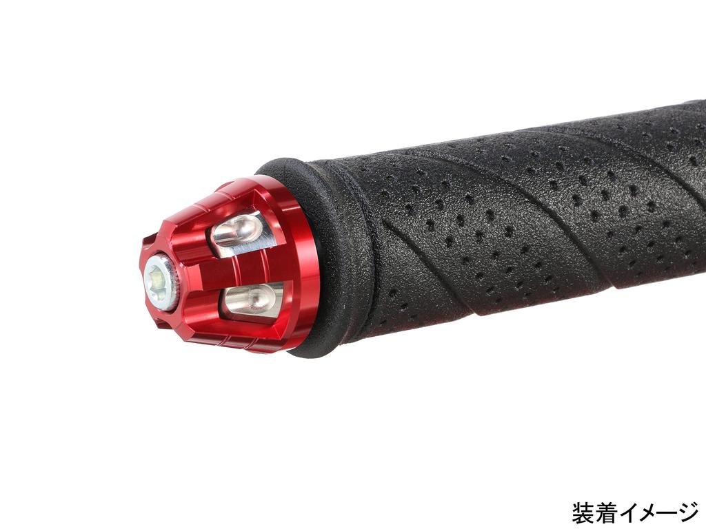 KITACO Union Bar End Cap Monkey 125 1 Set for Left and Right (Red) (JB02/JB03/JB05) 506-1300220