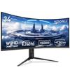 KOORUI G3441XC 34" Zakrzywiony Monitor Gamingowy – WQHD 3440×1440 – 240Hz – VA – 1500R – HDR400 – 1ms MPRT – 4000:1 Kontrast – HDMI 2.1 i DP 1.4